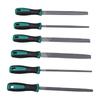 6 Pcs File Set with Ergonomic Rubber Handle Portable File Kit for Woodworking Jewelry Repair