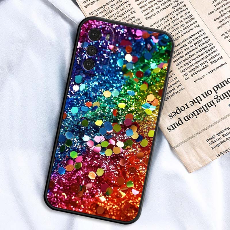 Shining creative patterns For Motorola G85 Edge 50 G24 G35 G14 G04 40 G72 G34 G G54 G13 G32 5G Black Phone Case