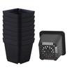 50pcs Reusable Seedling Pots Gardening Square Starter Plant Pots Nursery Pots with Drainage Holes Nursery Pot For Plants Vegetab
