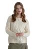 FOIL PRINT KNIT TOPS White