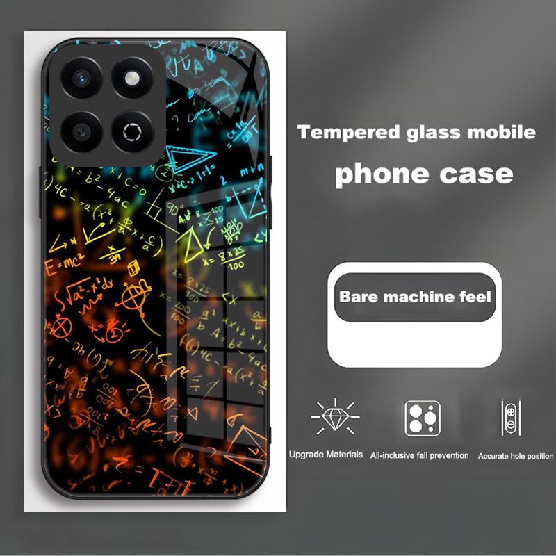 

For Honor X7C Case Tempered Glass Hard PC Back Cover For Honor X8B X8 X6 X6S 4G 5G X5B Plus Phone Cases HonorX7C TPU Bumper Capa Honor X8b