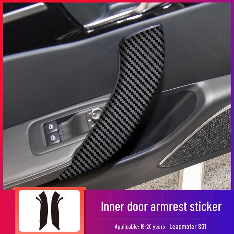 

Carbon Fiber Interior Stickers for 21-Year Leapmotor C11 & 19-20 Leapmotor S01 - Central Control Decoration with Free Replacement.