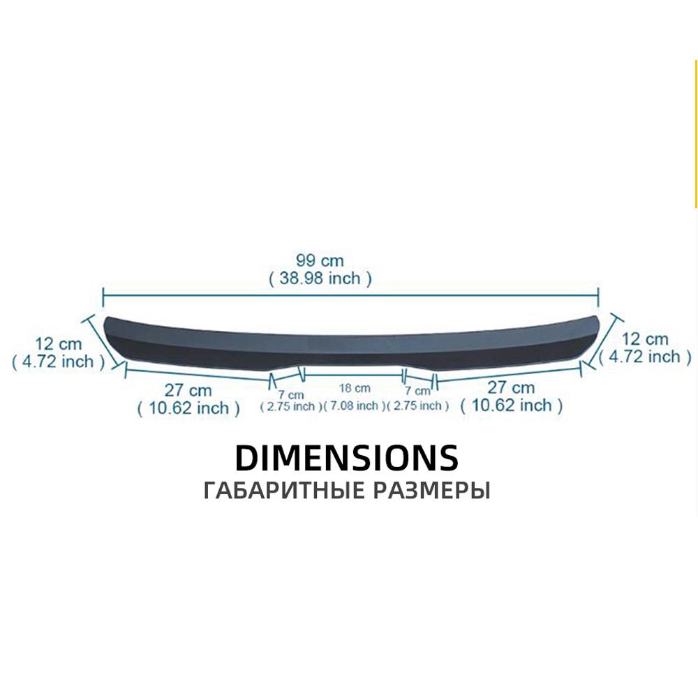Dla Seat Leon Cupra Hatchback R ST FR tylny dach pokrywa bagażnika Spoiler samochodu skrzydła czarny błyszczący węgiel uniwersalny na zewnątrz