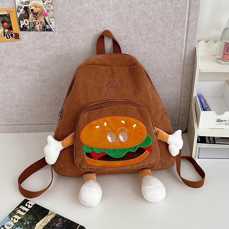 

Новый Милый Рюкзак Рюкзак Кукла Гамбург Большой Мультяшный Рюкзак Джокер Студенческая Сумка Осенью и Зимой