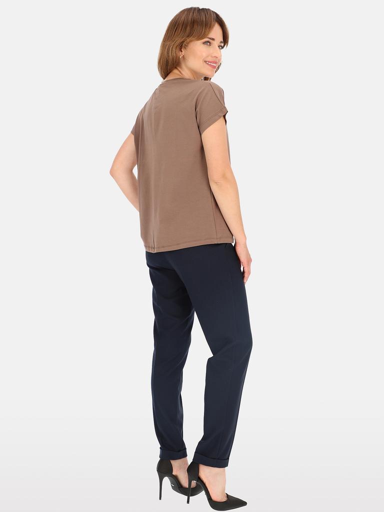 ELEGANT COTTON WOMEN' BLOUSE WITH A NECKLACE