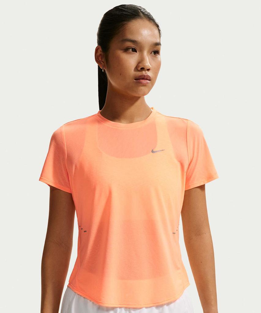 NIKE Swift Breathe Dry Fit Short Sleeve Running Top W - Orange Pulse:Photon Dust:White / If1681-852