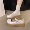 With Skirt Round Head Japanese Jk Jane Small Leather Shoes Women's Autumn 2025 New Platform Mary French Retro Single Shoes