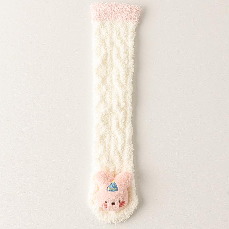 Coral Fleece Thick Over-Knee Socks for Infants & Kids (0-3 Years) - Spring, Autumn, Winter