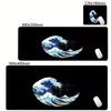 Art  Mouse Pad Gamer White Great Wave Large HD Custom Mousepad XXL Cool Desk Mats Soft Office Carpet Laptop Mice Pad Table Mat
