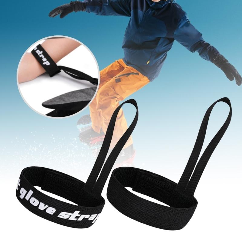 4 szt. Praktyczne Dodatki do Rękawic Narciarskich Sportowe Paski do Rękawic Rękawice Snowboardowe Regulowane Akcesoria Narciarskie