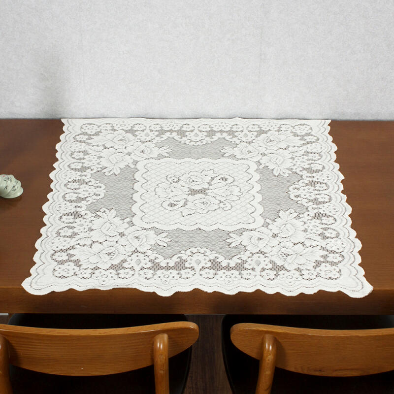 French Lace Tablecloth (Romantic/76x76cm)