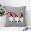 Merry Christmas Gnomes Pillowcase Double-Sided Printing Fabric Cushion Cover Gift Pillow Case Cover Home Zippered 18''
