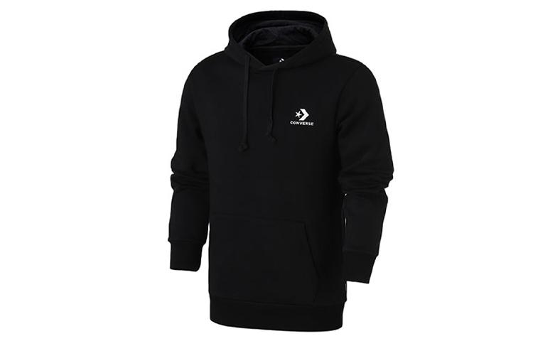 Converse Sweatshirts Men s Black Hooded Moderate Regular 10008814-A01 S