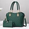 NICOLE & DORIS Women's 2-Way Tote Bag Set with Pouch, Waterproof PU Leather, Large Capacity, Divided, Handbag, and Shoulder Bag. Stylish and Elegant