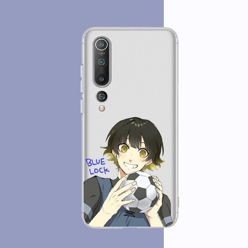 Blue Lock Anime Phone Case for Redmi 10 5plus 7A Note 5 8 9 A K20 K40  8T 10 Pro Clear Case