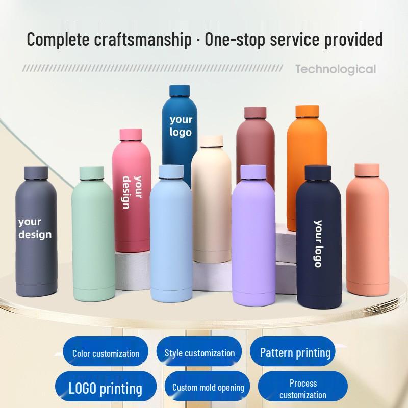 Stainless Steel Double-Layer Vacuum Insulated Small Mouth Sports Water Bottle