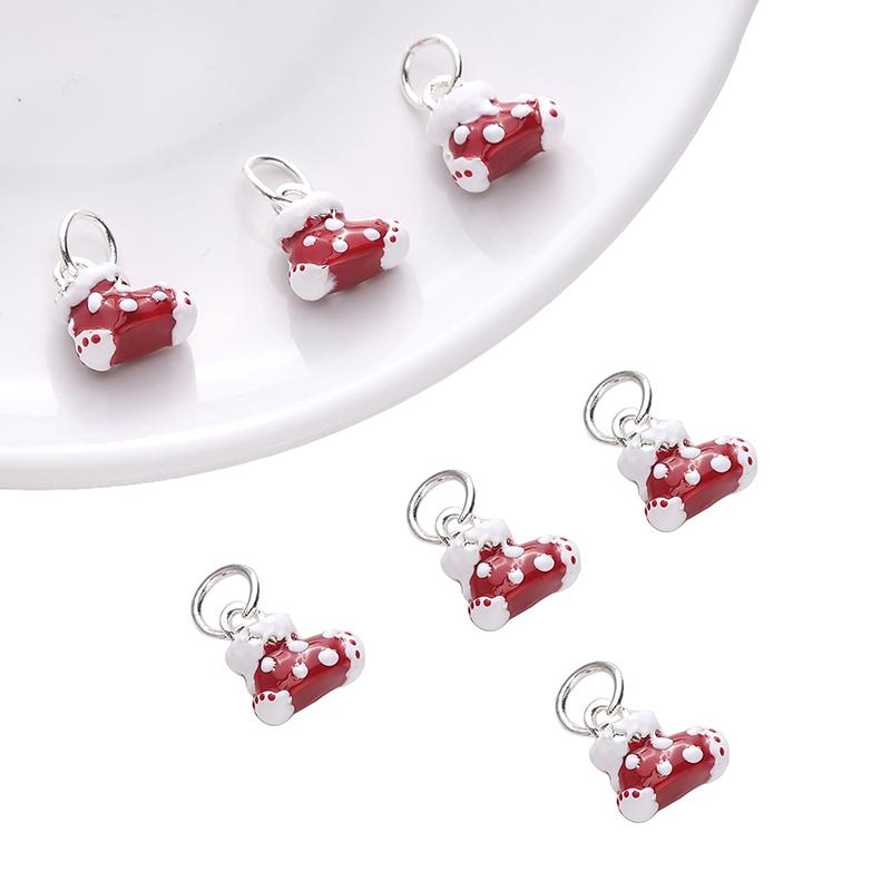 1pc/bag Christmas Series Alloy Pendant DIY Bracelet Necklace Earrings Jewelry Accessories