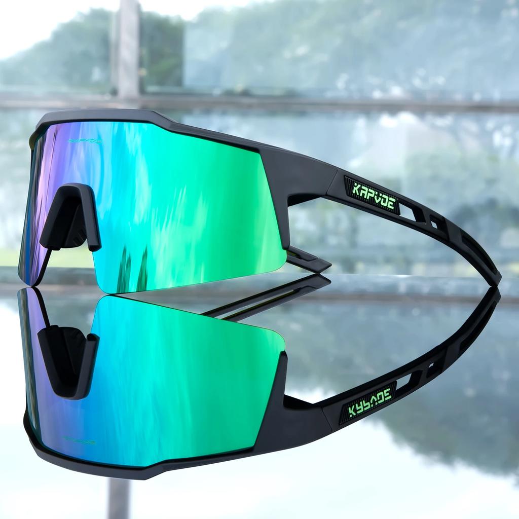 Kapvoe UV400 Sport Herren Radsport Sonnenbrille MTB Sonnenbrille Brillen Mountainbike Sport Radsport Brillen Outdoor Radsport Schutzbrille