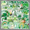 50 St. Patrick's Day Waterproof Stickers: Green DIY Decorations for Notebooks & Journals