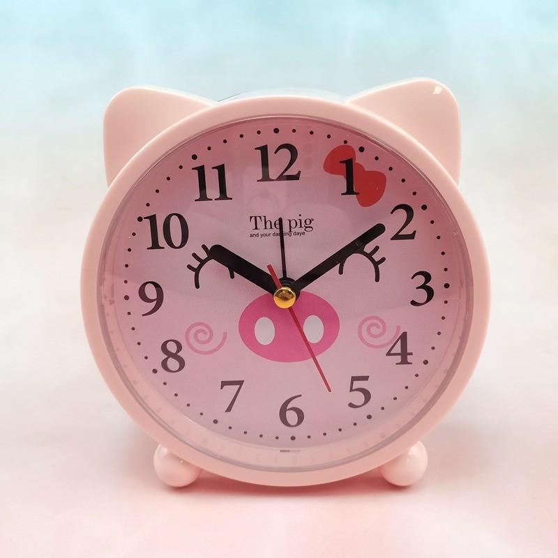 Kids Cartoon Bedside Alarm Clock With Analog And Digital Display For Childrens Room Decor
