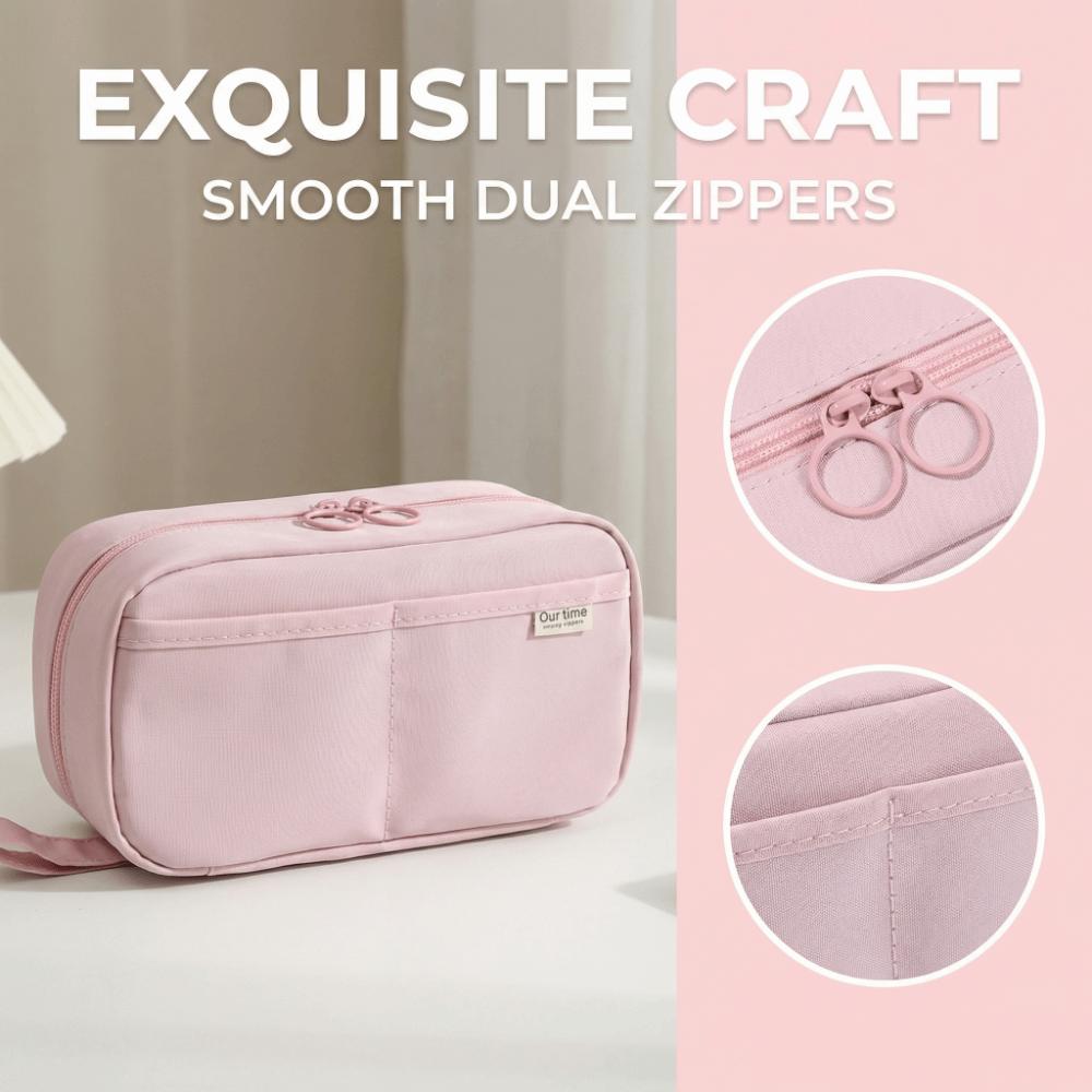 Portable Pen Organizer Large Capacity Stationery Pencil Case Ins Students Stationery Bag School