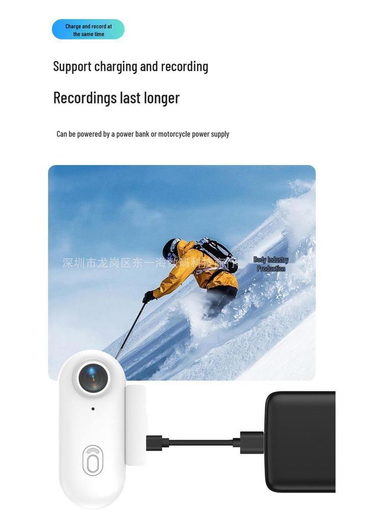 WIFI Magnetic Back Clip Sports Camera H88: Portable Pet Vlog Recorder