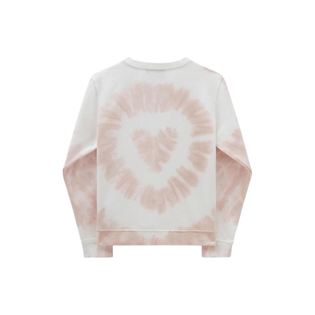 Vans Tie-Dye Logo Print Crew Neck Long Sleeve Sweatshirt Kids Sweatshirt Pink VN000G8CCHN1