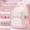 2024 Capybara Girls' Backpack: Stylish, Spacious & Perfect for Grades 1-6