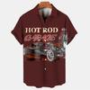 Hawaiian Men's Shirt, Car and Motorcycle Men's Short-sleeved Collared Shirt 2026