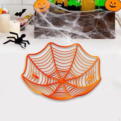 Candy Bowl Halloween Spinnennetz Korb Leckereien Serviertablett Dekorative Platte