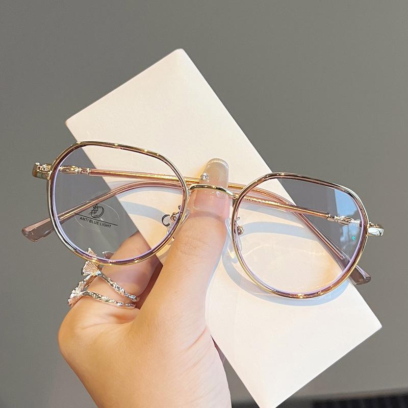 New Style Women'S Glasses Round Shape  Material Female Eyeglass Frames Blue Light Blocking Women'S Glasses Frames