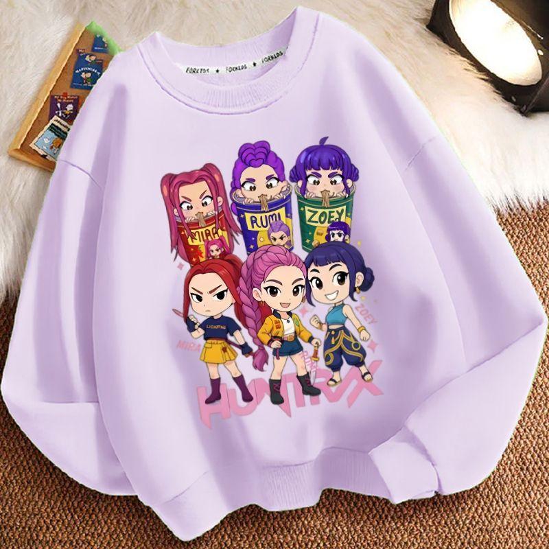 Children's Cartoon Witch Hunt Team Hoodies, Spring and Autumn Boys' and Girls' Casual Hoodies