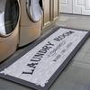 1 szt. szary dywanik do prania, kuchni, salonu, łazienki, mata, wycieraczka, chłonny, antypoślizgowy dywan, można prać, dekoracja domu, pasek dywanowy