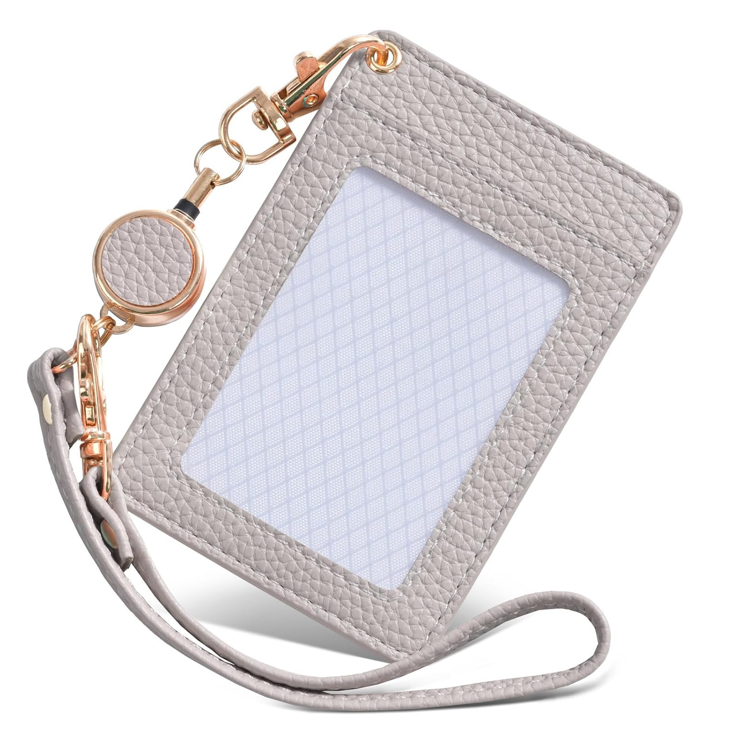 

Wasenn Regular Card Holder Reel Transparent Pass Case Cute Women Students High School Girls Commuting Character Stretchable Moe Ear Design Compatible