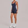Nouveau Body de Sport Yoga Européen et Américain: Combinaison une pièce à dos croisé, ajustée, pour le fitness et la course à pied