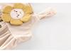 2025 Autumn Girls' Floral Embroidered Cartoon Suspender Dress - Korean Style