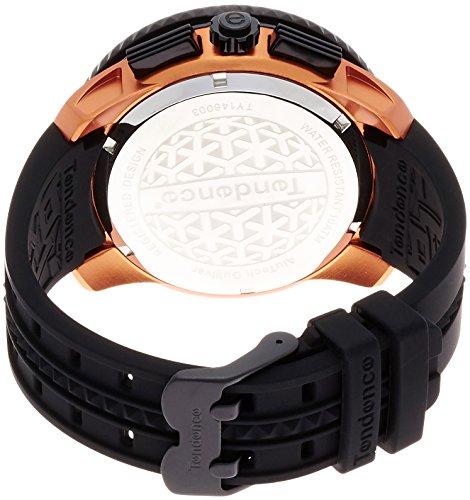 Tendence Altec Gulliver 51mm Men's Watch, Orange Dial, Aluminum, Mineral Glass, Quartz Movement, Black (TY146003) [Parallel Import]