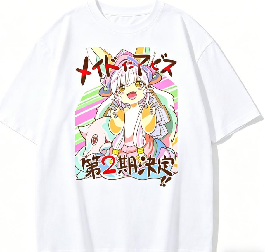 Made In Abyss Nanachi Anime Lover T shirt Year round clothing personality Clothes Plus Size Unisex New Model Couples high quality soft