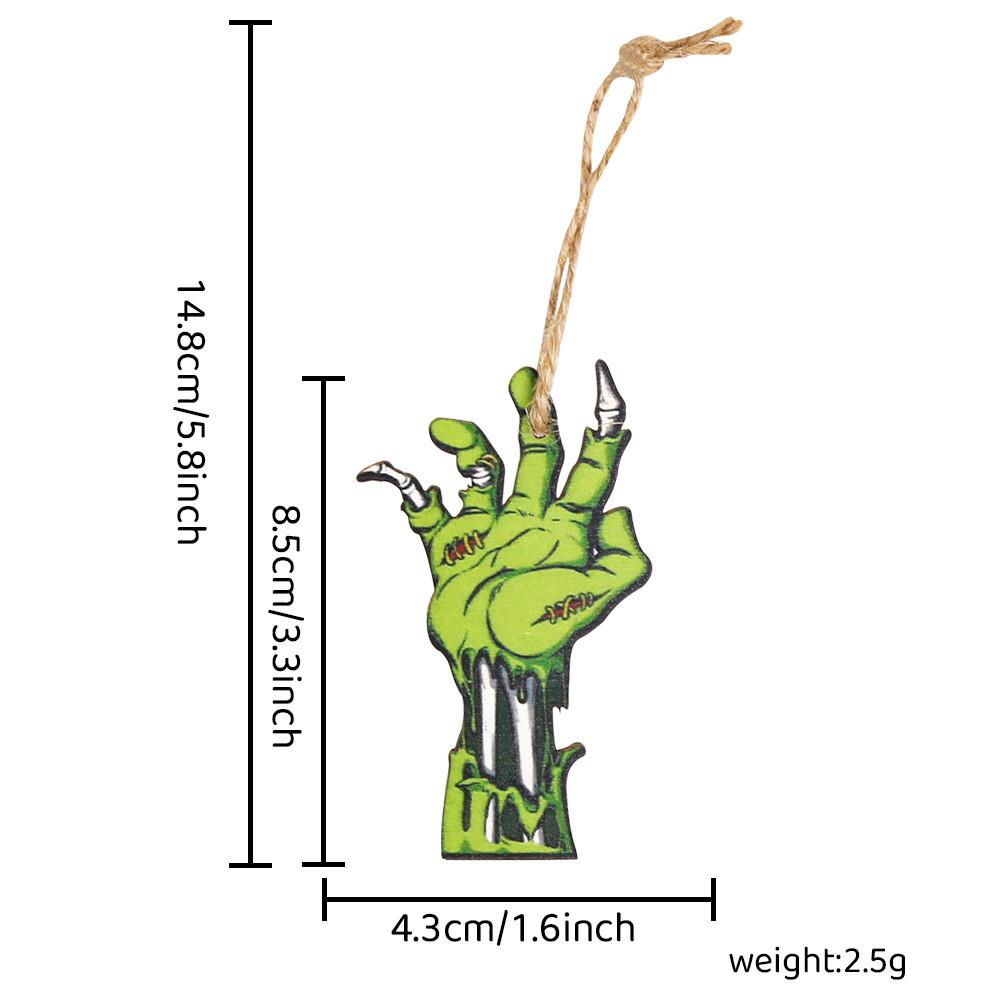 Wooden Halloween Unique Ghost Pumpkin Hanging Ornaments Perfect For Spooky Decor Party