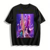 Anime Girl Group Stage Print Casual Top Trendy Cartoon Style Loose Comfortable Daily Wear T-Shirt Pure Cotton T-shirt