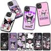 Cover for Samsung Galaxy S25 S24 S22 S23 FE Ultra Plus A56 A05 A06 A15 A16 A55 S7 Edge Phone Case Wallpaper Kuromi Lovely