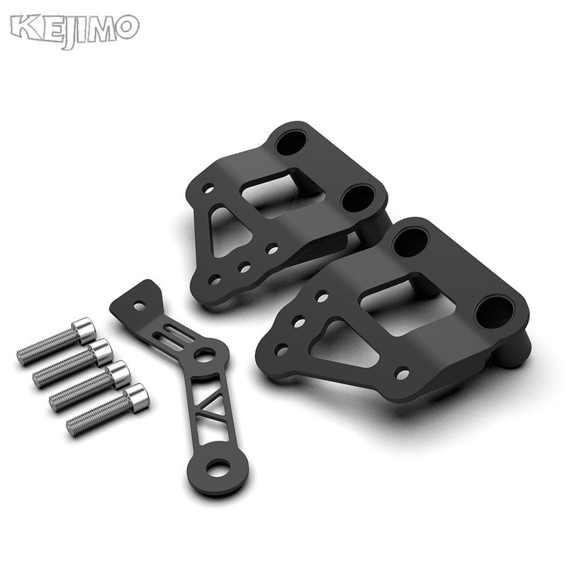 Foot Pegs Motorcycle Accessories Passenger Footrests Supports Kit Footpeg Lowering Kit For YAMAHA MT09 MT-09 MT 09 2014-