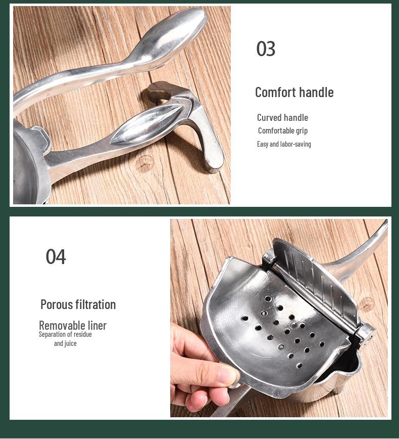 Stainless Steel Manual Orange and Lemon Squeezer with Sugar Cane Press