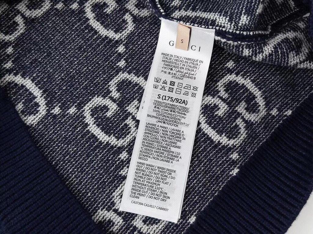 Unisex Light Luxury G-Print Round Neck Pullover Sweater