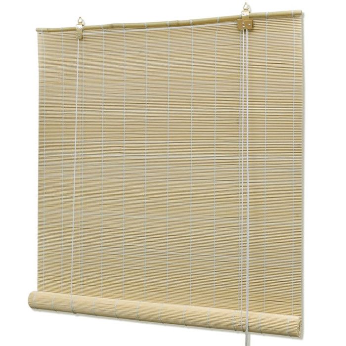 VidaXL Store roulant en bambou 100 x 220 cm Naturel