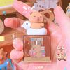 2Pcs Kawaii Portable Capybara Pencil Sharpener Cartoon Pencil Sharpener Office School Supplies Student Stationery Gifts