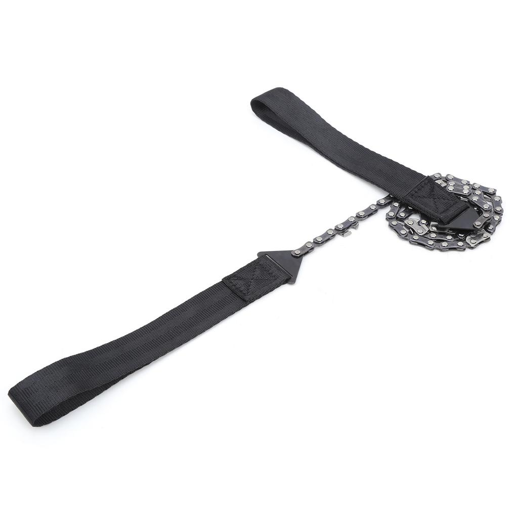Outdoor Chainsaw 11 Teeth Portable Hand Wire Pocket Ferromanganese Saw for Outdoor Camping Survival