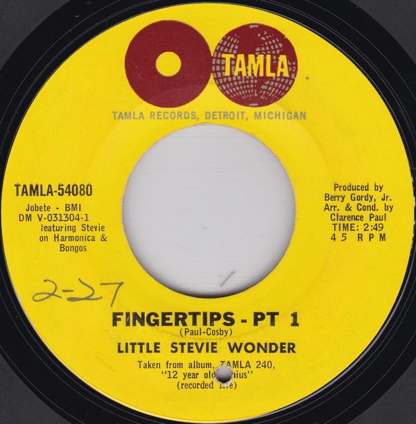 

7inch Record STEVIE WONDER - Fingertips TAMLA54080 Tamla 1963 US Soul/Funk Used