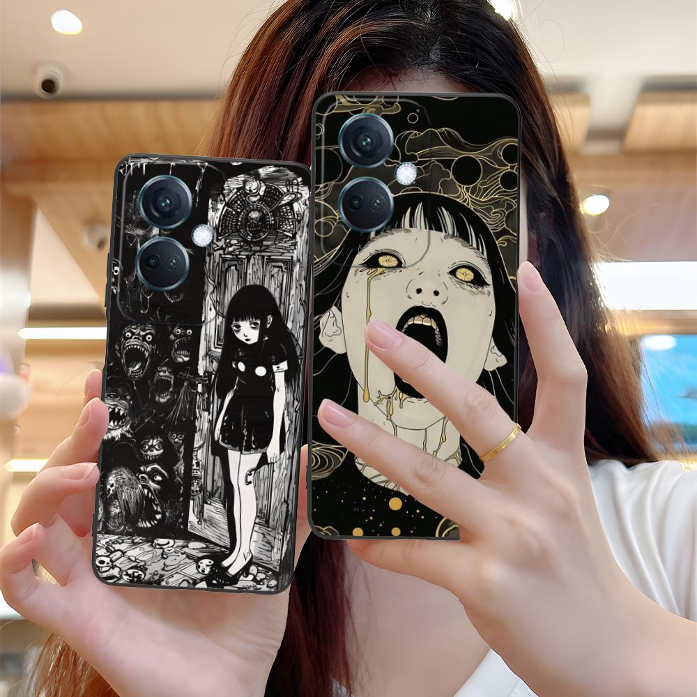 Terror Gothic Art Mobile Phone Case for OPPO Reno 14 13 12 11 10 9 8 7 6 5 F T Pro 5G Colorful Printing Cover Luxury Pretty