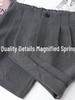 Stylish Women's High-Waisted Stretchy Straight-Leg Pants - Slimming, Loose Fit, Versatile Wide-Leg for Spring/Winter 2026.